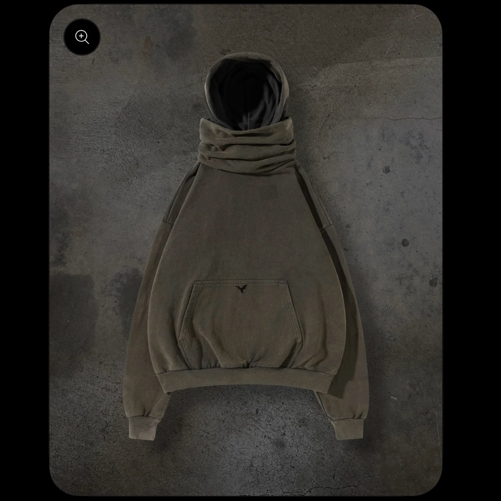 Olive Green / brown color Hooded Sweatshirt